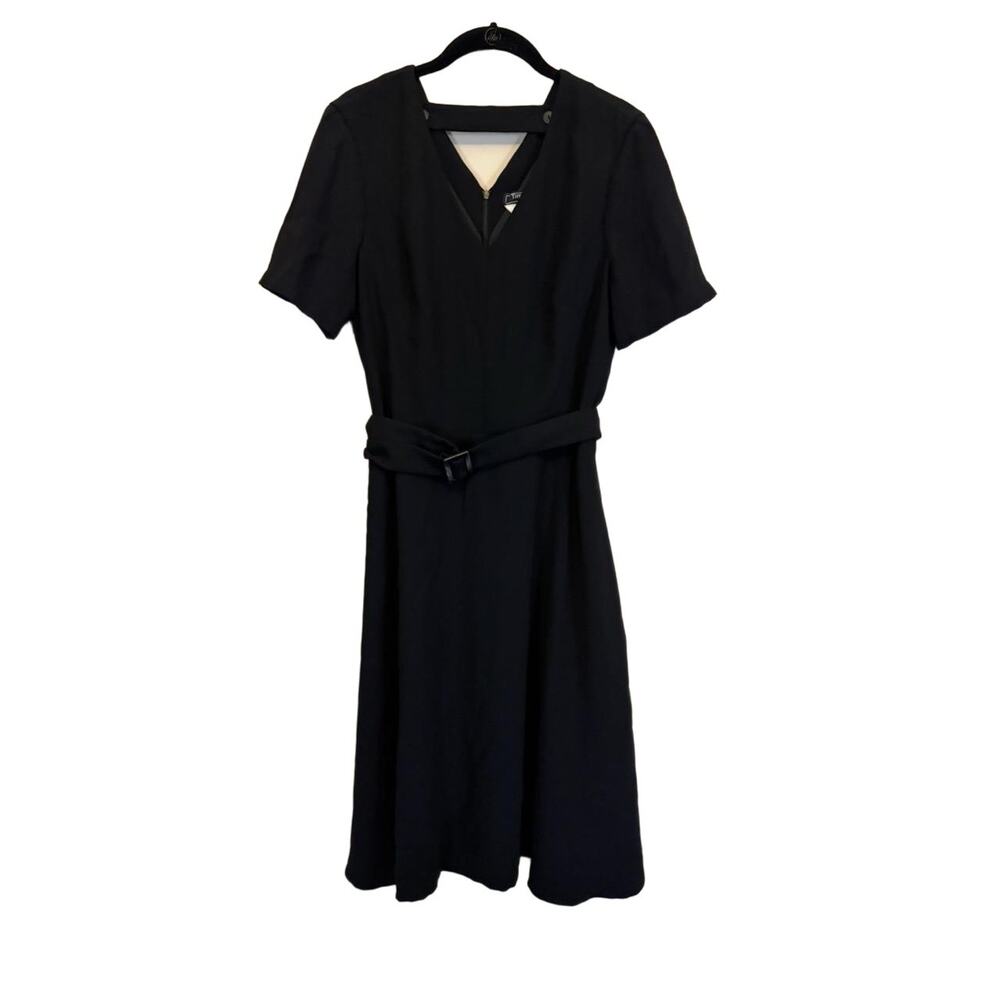 Tiffany Co. Wardrobe Belted Dress Black 12